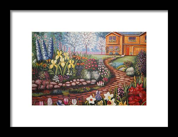 Impressionist Framed Print featuring the painting Feller's Dream by Lynn Buettner