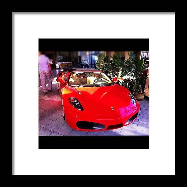 F1 Framed Print featuring the photograph Ferrari F430 Spyder #ferrari #f430 #430 by Fabrizio Leonardi