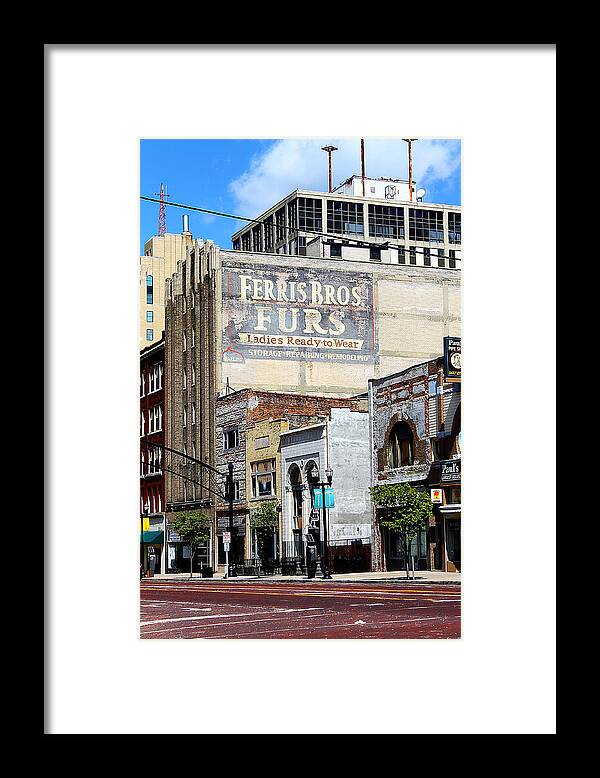 Building Framed Print featuring the photograph Ferris Brothers Furs by Scott Hovind