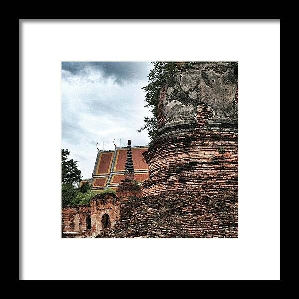  Framed Print featuring the photograph Final Shot From Ayutthaya Historic Site by Will Banks
