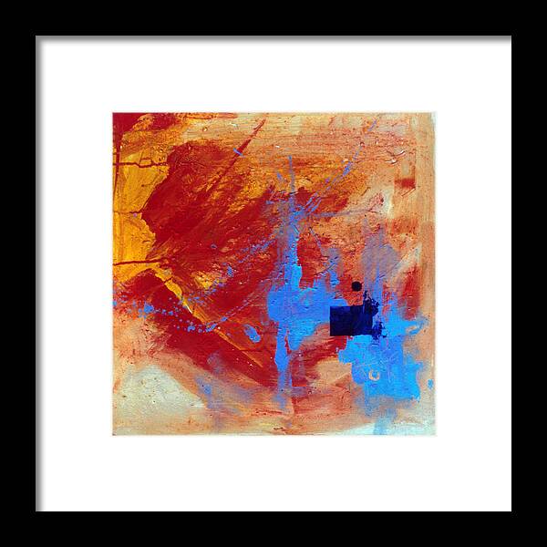 Fire And Ice Framed Print featuring the painting Fire And Ice by John Gholson