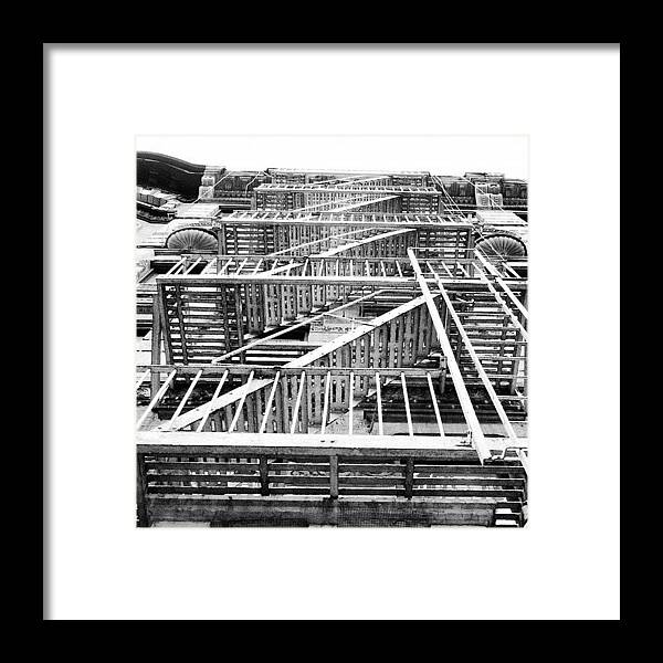 Fire Escape Framed Print featuring the photograph Fire Escape by Anna Prince