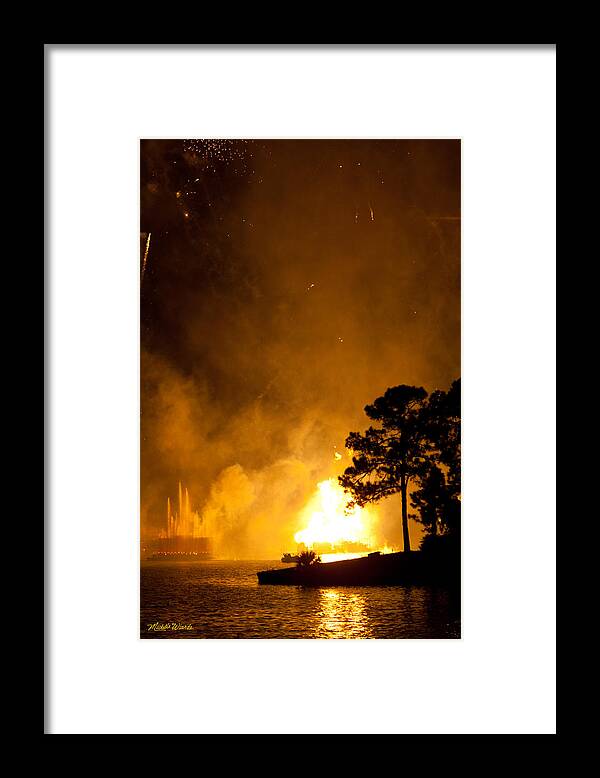 Clouds Framed Print featuring the photograph Firestorm by Michelle Constantine