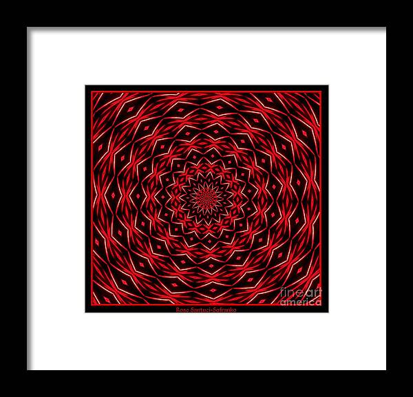 Fireworks Framed Print featuring the photograph Fireworks Kaleidoscope 13 by Rose Santuci-Sofranko