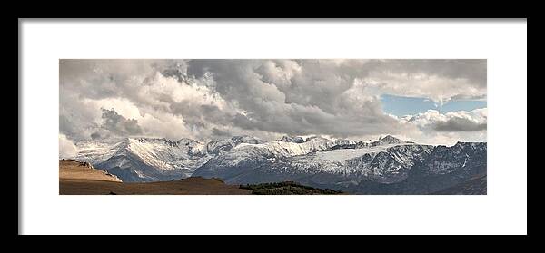  Framed Print featuring the photograph FIrst Snow 2012 Rocky Mountains by Larry Darnell