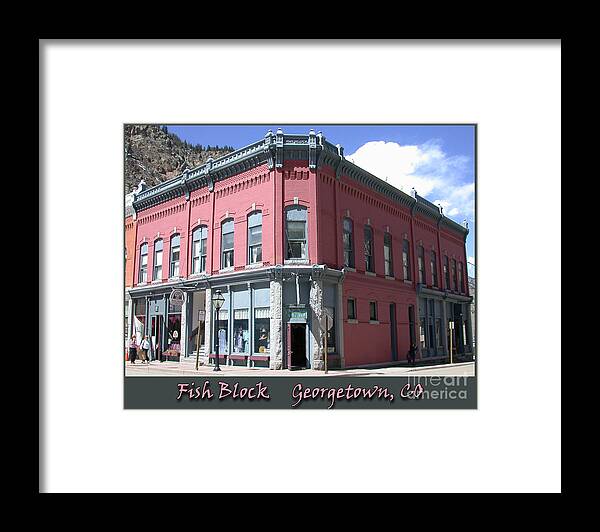Georgetown Framed Print featuring the photograph Fish Block Georgetown Colorado by Tim Mulina