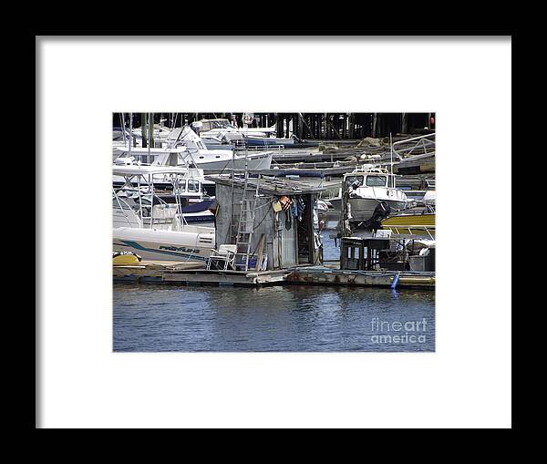 Inner Harbor Framed Print featuring the photograph Fish Shack by Michelle Welles