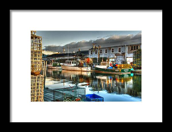 Maine Framed Print featuring the photograph Fishermans Alley by Brenda Giasson