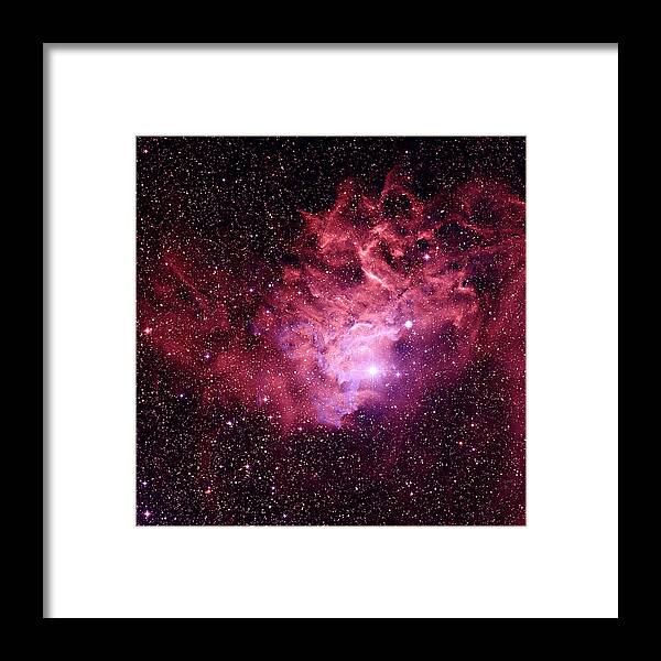Flaming Star Nebula Framed Print featuring the photograph Flaming Star Nebula by Celestial Image Co.
