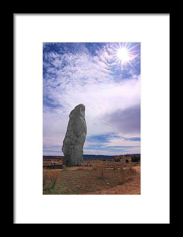 Flat Chimney Rock Framed Print featuring the photograph Flat Chimney Rock by Viktor Savchenko
