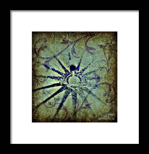 Digital Abstract Framed Print featuring the digital art Floral Abstract by Leslie Revels