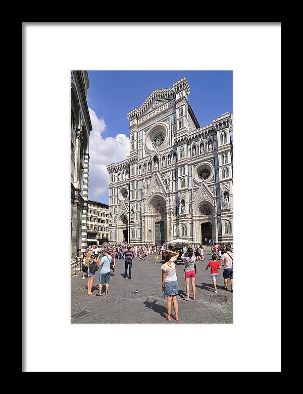 Florence Framed Print featuring the photograph Florence Cathedral - Tuscany Italy by Matthias Hauser