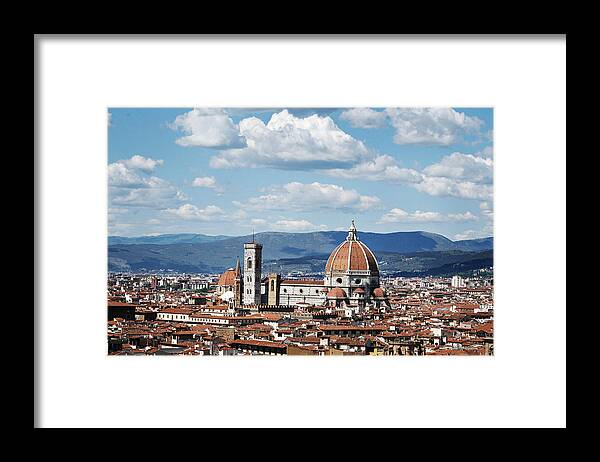 Landscape Framed Print featuring the photograph Florence by Celiane Osimo