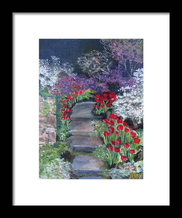Flower Show Framed Print featuring the painting Flower Show by Paula Pagliughi