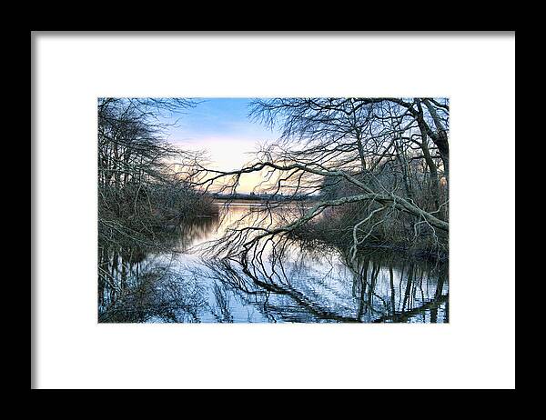Sunset Framed Print featuring the photograph Flowing by Cathy Kovarik
