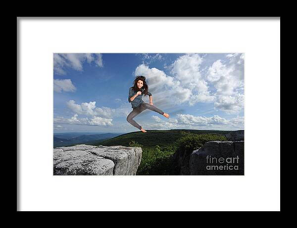Portrait Framed Print featuring the photograph Flying High by Dan Friend