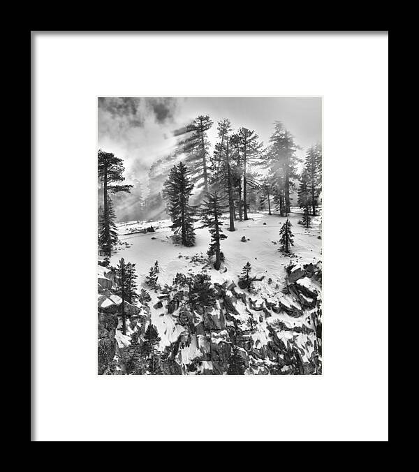 Mountains Framed Print featuring the photograph Fog by A A