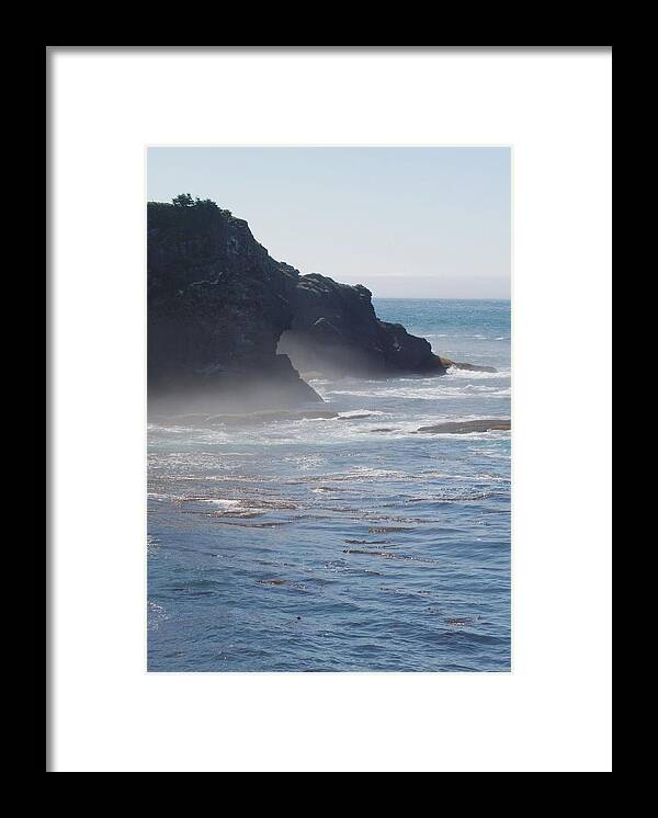 Cape Flattery Framed Print featuring the photograph Foggy Coastline by Wanda Jesfield