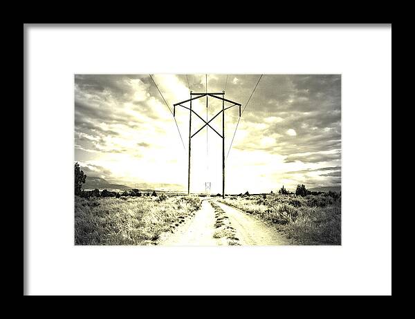 Power Framed Print featuring the photograph Following The Switch by Mark Ross