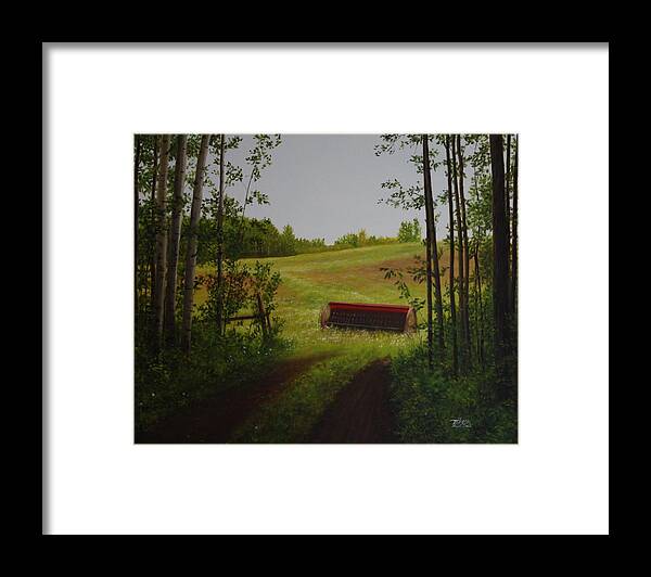 Landscape Framed Print featuring the painting For Everything There is a Season by Tammy Taylor