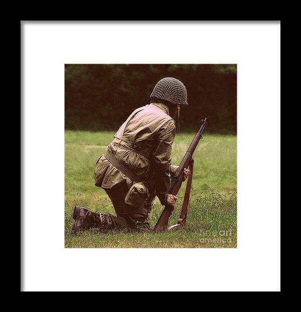 Soldier Framed Print featuring the photograph For Freedom by Lydia Holly