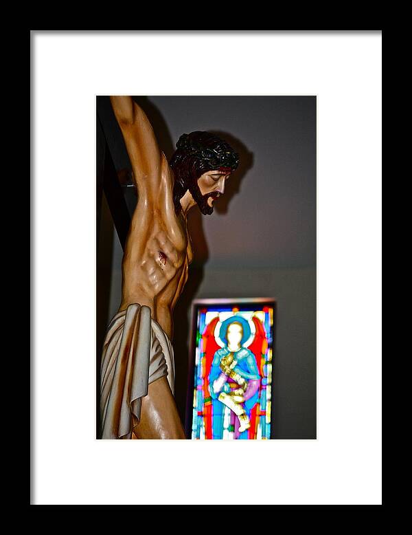 Jesus Framed Print featuring the photograph For My Sins by Diana Hatcher