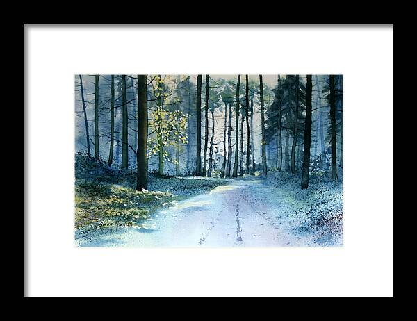 Traditional Painting Framed Print featuring the painting Forest Light by Glenn Marshall