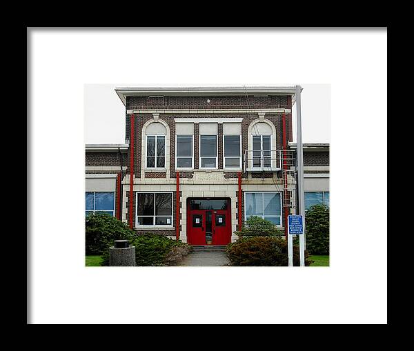 Twilight Framed Print featuring the photograph Forks High School by Kelly Manning