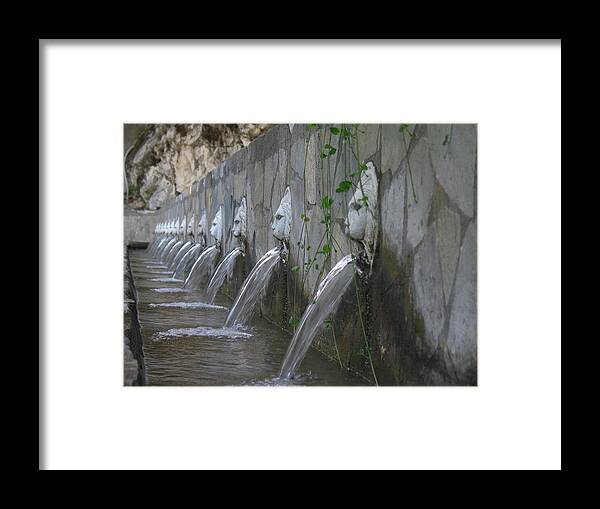 Greece Framed Print featuring the photograph Fountain by David Gleeson