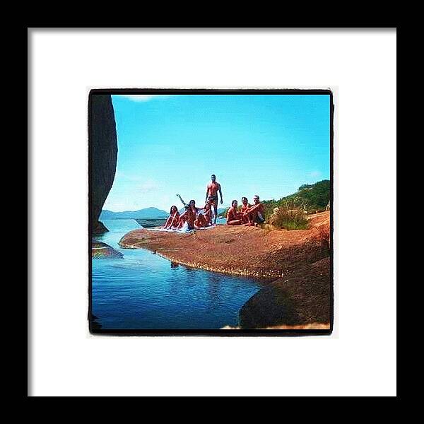 Summer Framed Print featuring the photograph #friends #lagoon #happyday by Avatar Pics