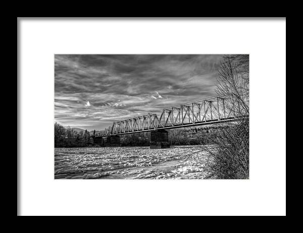 Hdr Framed Print featuring the photograph Frozen Tracks by Brad Granger
