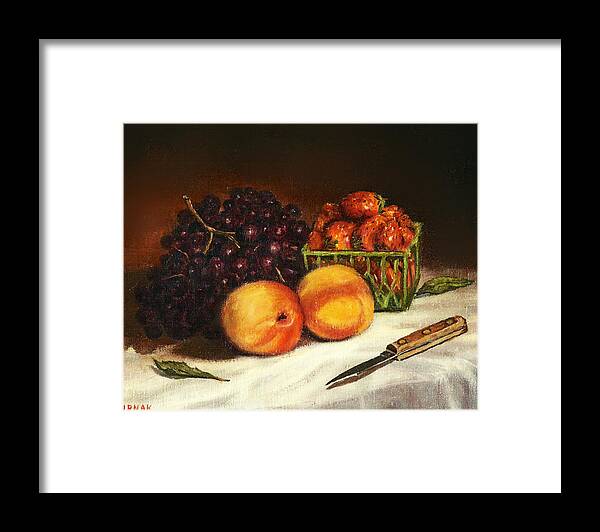Fruit Framed Print featuring the painting Fruit by John Pirnak