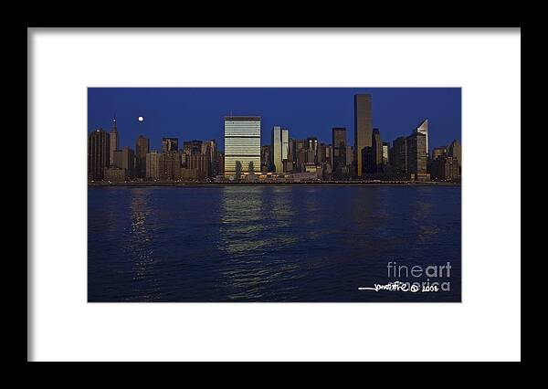 Landscapes Framed Print featuring the photograph Full moon Eastside by Jonathan Fine