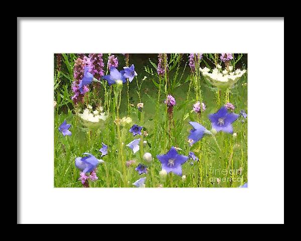  Framed Print featuring the digital art Garden on Bergey Road Detail by Denise Dempsey Kane