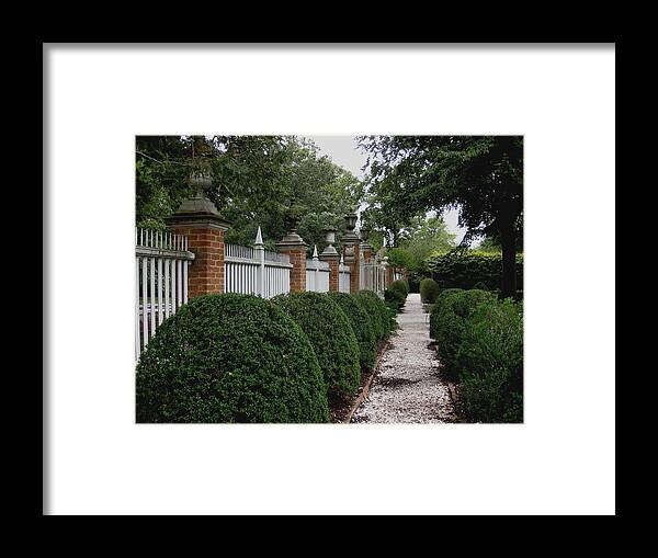 Kathy Long Framed Print featuring the photograph Garden Path by Kathy Long