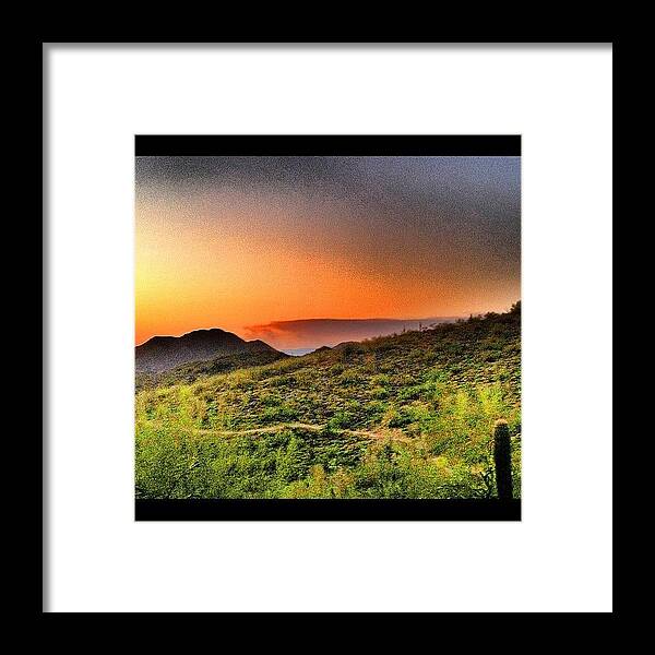 Beautiful Framed Print featuring the photograph Gateway Saddle Trail Run. #sunshine by John Schultz