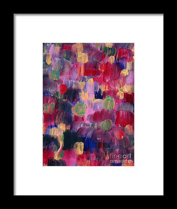 Colors Framed Print featuring the painting Gems by Trilby Cole