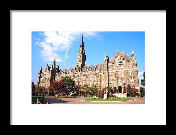 George Town University Framed Print featuring the photograph Georgetown University by Claude Taylor