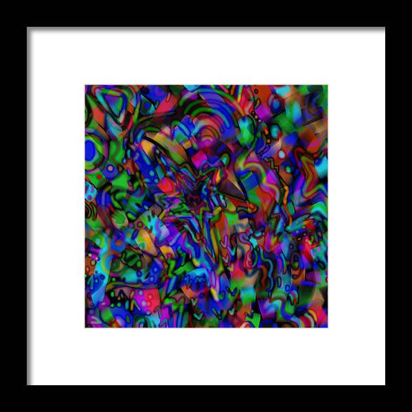 Ribbons Framed Print featuring the mixed media Get Busy by Kevin Caudill