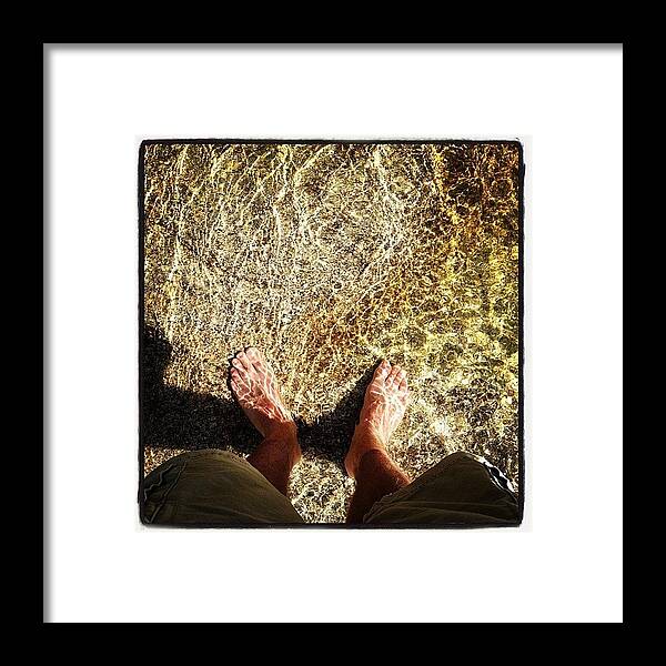 Water Framed Print featuring the photograph Get Your Feet Wet by Doug Smeath