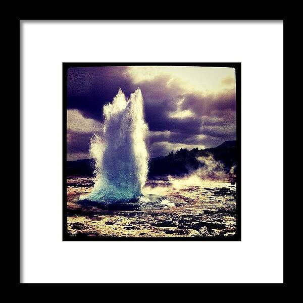 Iceland Framed Print featuring the photograph Geysir by Luke Kingma