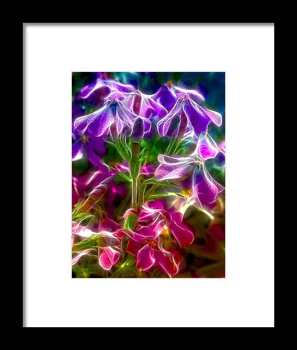 Flowers Framed Print featuring the photograph Ghosting Blooms by Bill and Linda Tiepelman