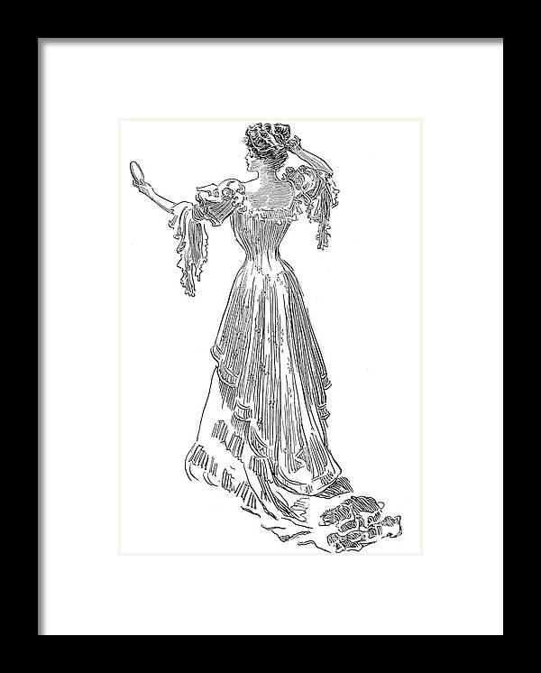 1903 Framed Print featuring the photograph Gibson: Gibson Girl, 1903 by Granger