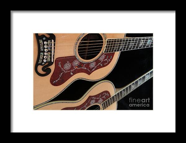 Guitar Framed Print featuring the photograph Gibson sj200 by Edward R Wisell