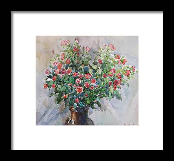 Painting Framed Print featuring the painting Gift by Juliya Zhukova