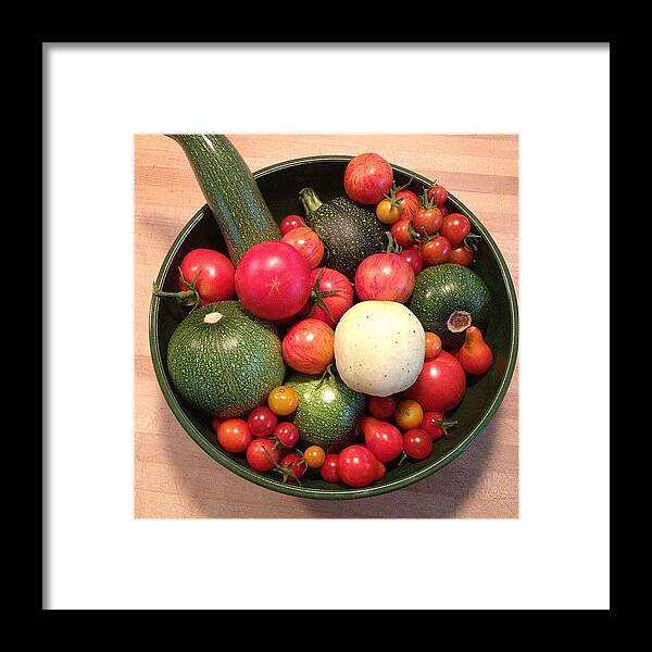 Nofilter Framed Print featuring the photograph Gifts from the Garden by Eric Kent Wine Cellars