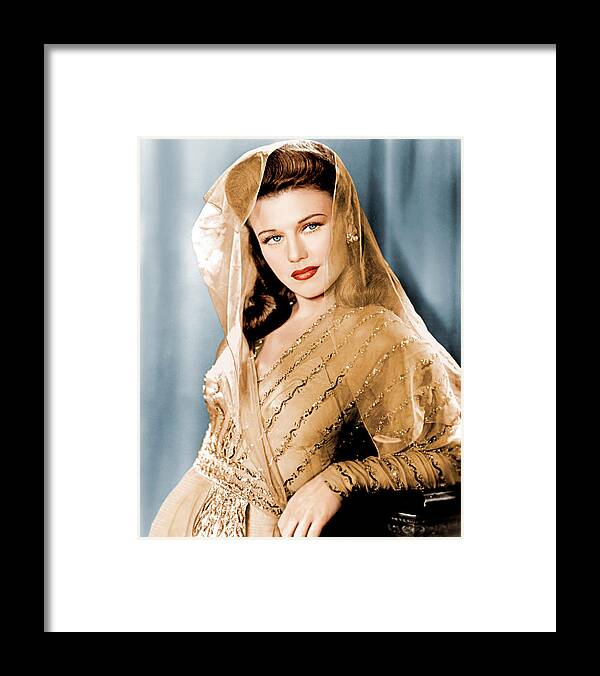 1940s Portraits Framed Print featuring the photograph Ginger Rogers In Paramount Studio by Everett