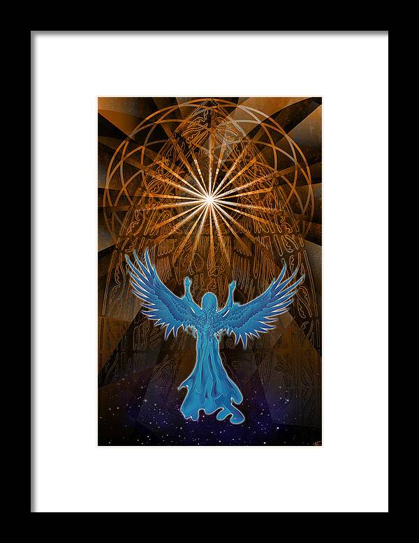 Angel Framed Print featuring the digital art Going Home by Kenneth Armand Johnson