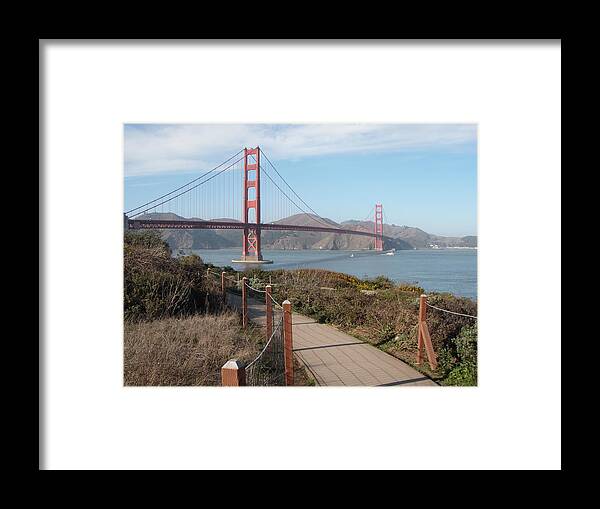  Framed Print featuring the photograph Golden Gate Bridge Path by Mark Norman