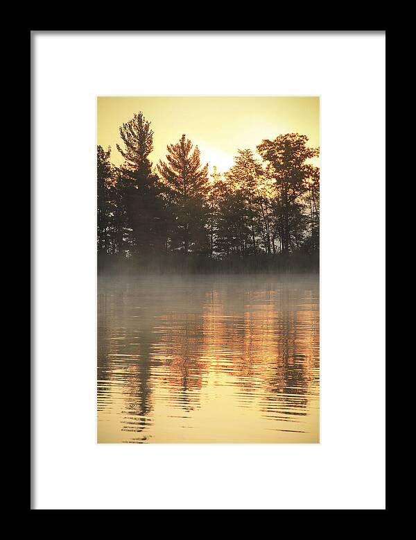 Sunrise Framed Print featuring the photograph Golden Ripples by Emily Olson